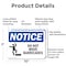 Signmission Do Not Move Barricades, 10 in W x Rectangle, Aluminum OS-2PACK-NS-A-710-L-11309 - alternate 2